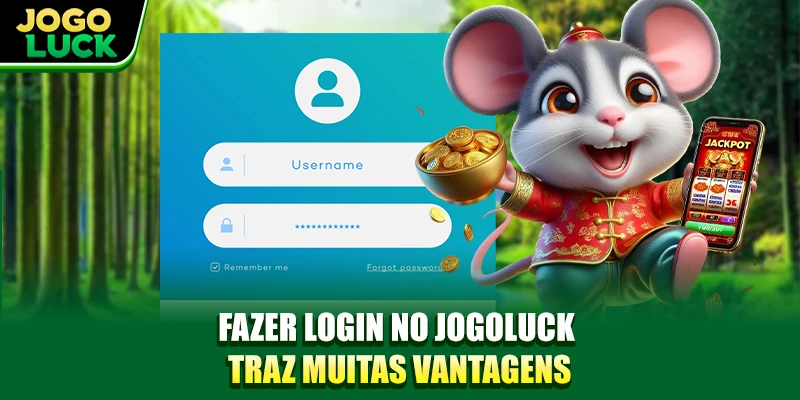 Fazer login no JOGOLUCK traz muitas vantagens
